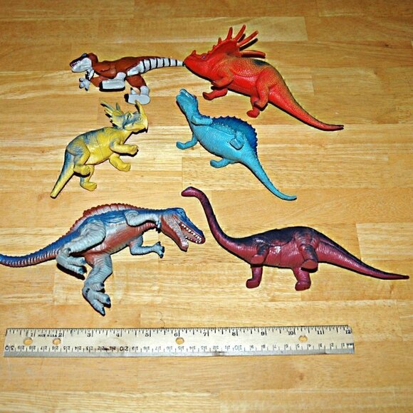 Dinosaurs Lot 6 Animal Prehistoric Figurines Toy Creatures - Picture 2 of 9